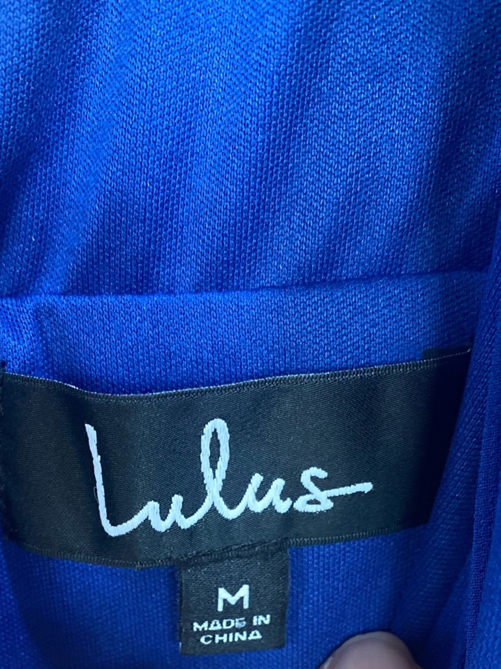 NWT Lulu's Cobalt Blue V-Neck Pleated Maxi Dress Gown Prom Wedding Eveningwear - Picture 4 of 6